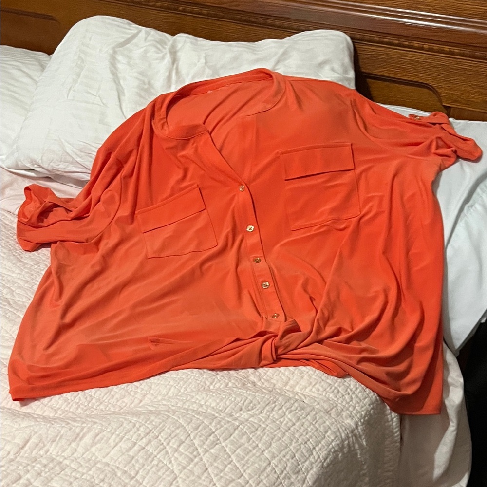 Women's Orange Blouse
